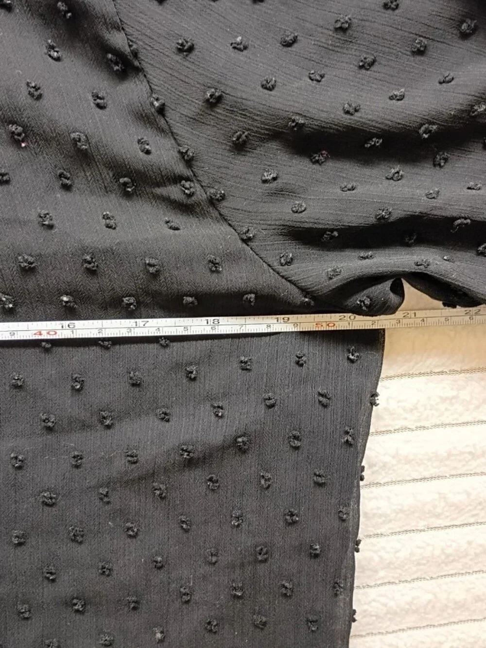 H&M Divided Womens Size L Dress Black Sheer All Over Dots Print Y2k Casual